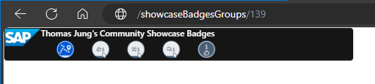 Example Showcase Badges Card for Community Signature